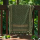 Velký šátek zelený 215x105 velký dámský a pánský šátek